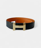 HMMulticolour H Leather Belt A Bold Fusion of Iconic Design and Artistic Flair