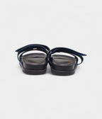Hermes Navy Blue Nubuck Leather Chypre Sandals 42 EU