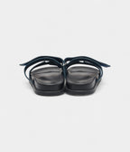 Hermes Navy Blue Suede Chypre Sandals 41 EU