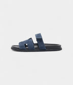 HMNavy Blue Suede Chypre Sandals 45.5 EU