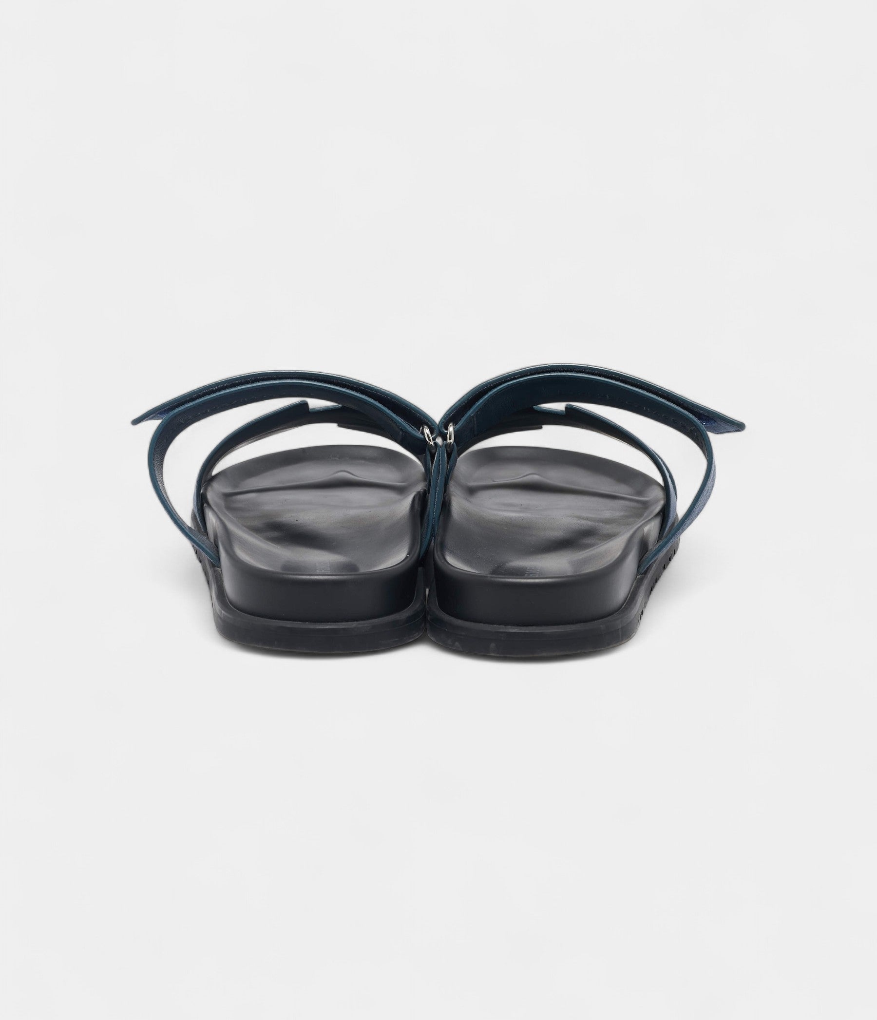 HMNavy Blue Suede Chypre Sandals 45.5 EU