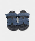HMNavy Blue Suede Chypre Sandals 45.5 EU