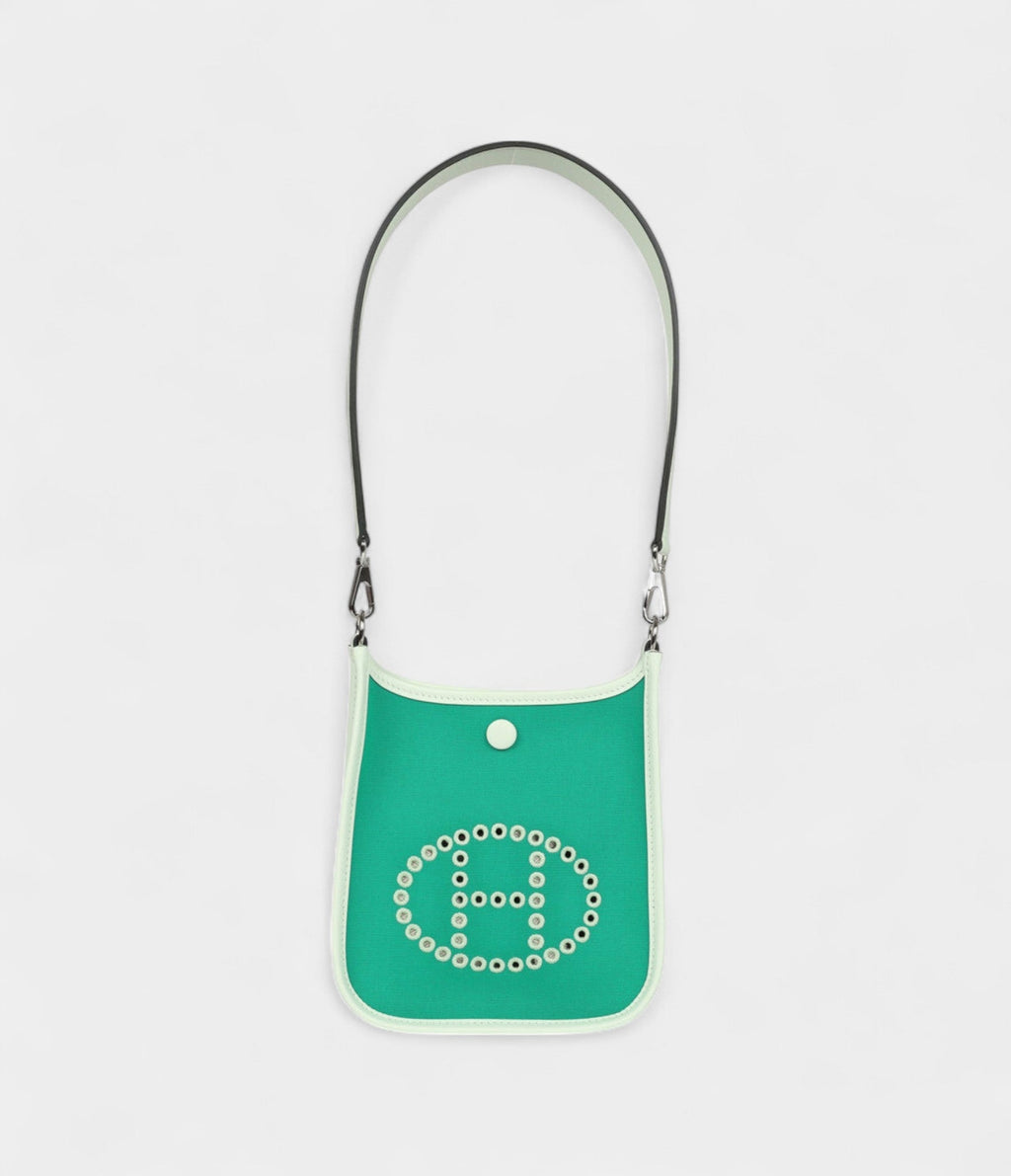 HMNeo Evelyne TPM Menthe Officier Canvas and Vert Fizz Swift Palladium Hardware