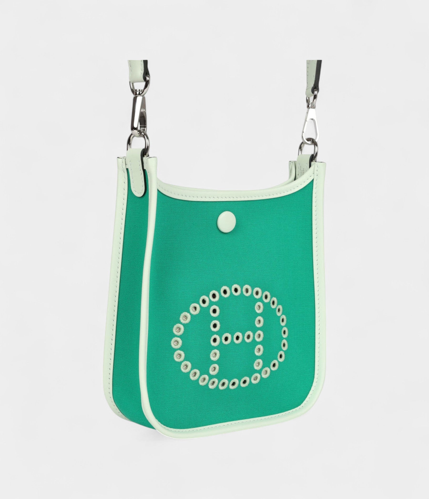 HMNeo Evelyne TPM Menthe Officier Canvas and Vert Fizz Swift Palladium Hardware