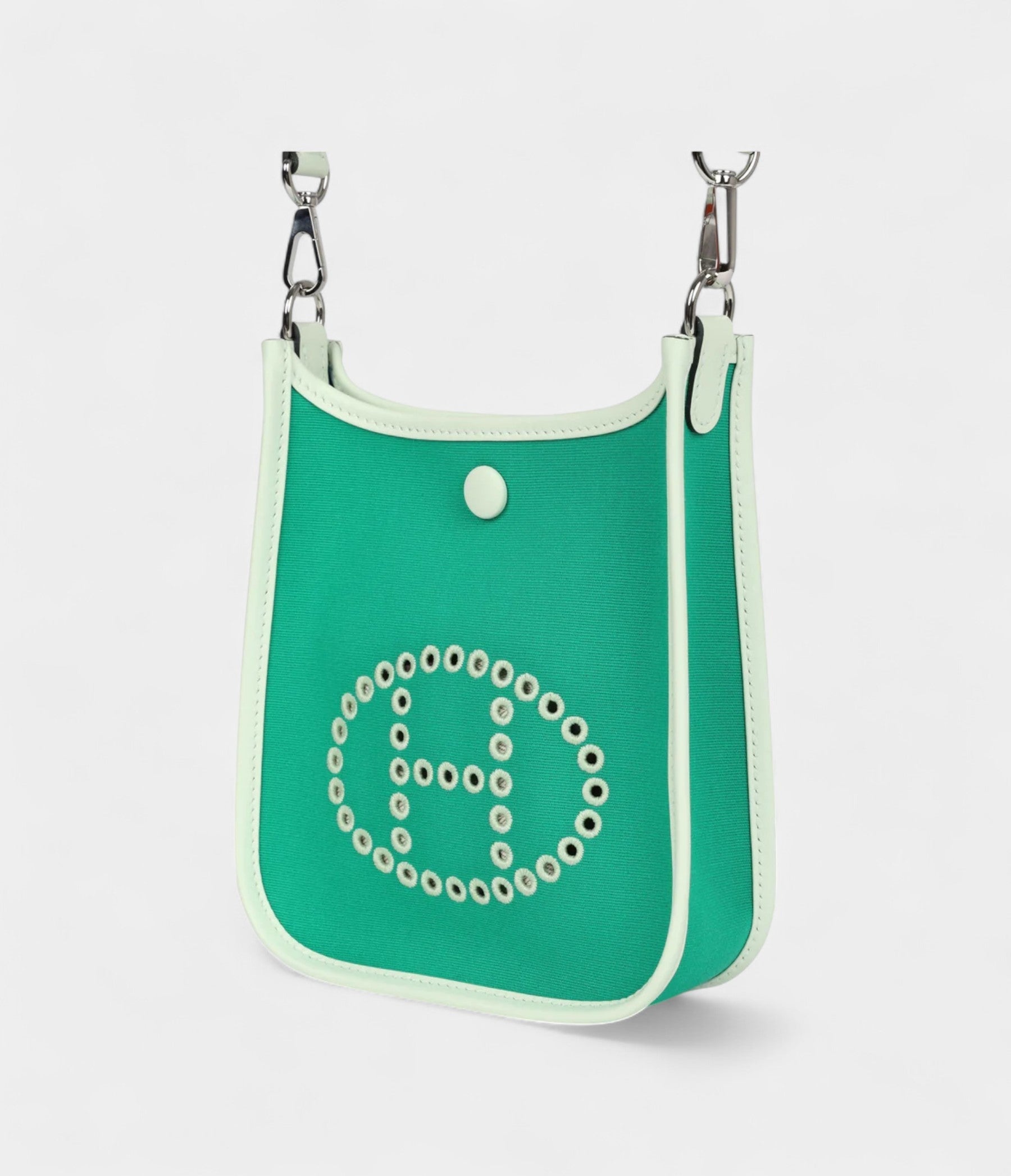 HMNeo Evelyne TPM Menthe Officier Canvas and Vert Fizz Swift Palladium Hardware