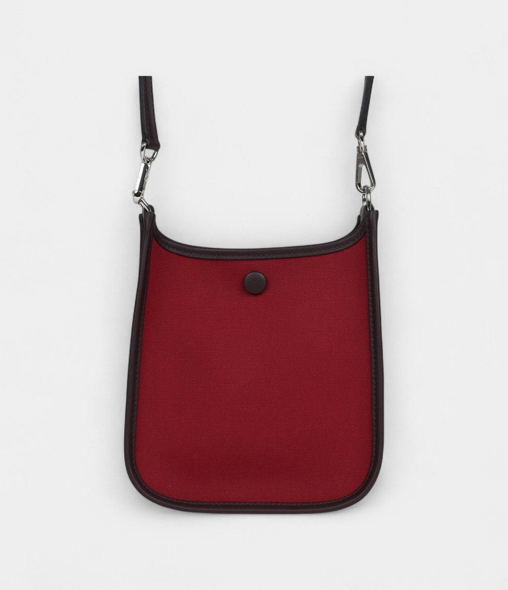 HMNeo Evelyne TPM Rubis Officier Canvas and Rouge Sellier Swift Palladium Hardware