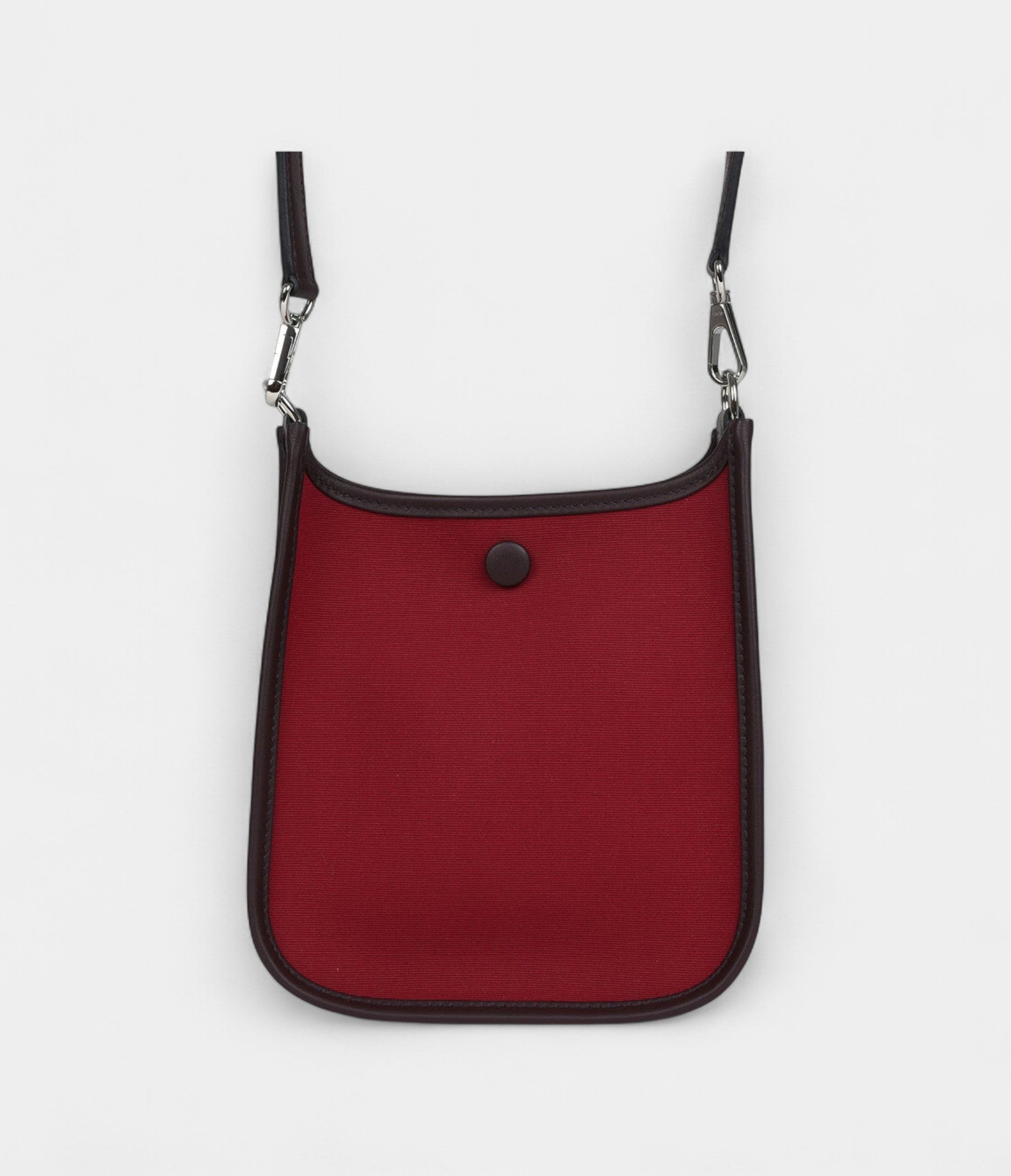 HMNeo Evelyne TPM Rubis Officier Canvas and Rouge Sellier Swift Palladium Hardware
