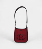 HMNeo Evelyne TPM Rubis Officier Canvas and Rouge Sellier Swift Palladium Hardware