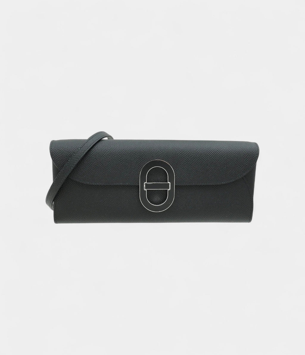 Hermes Noir Maillon To Go Wallet