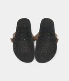 Hermes Olive Green Leather Chypre Flat Sandals 46 EU