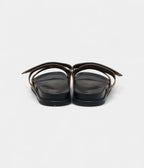 Hermes Olive Green Leather Chypre Flat Sandals 46 EU