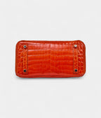 HMOrange Shiny Niloticus Crocodile BK 25 Palladium Hardware