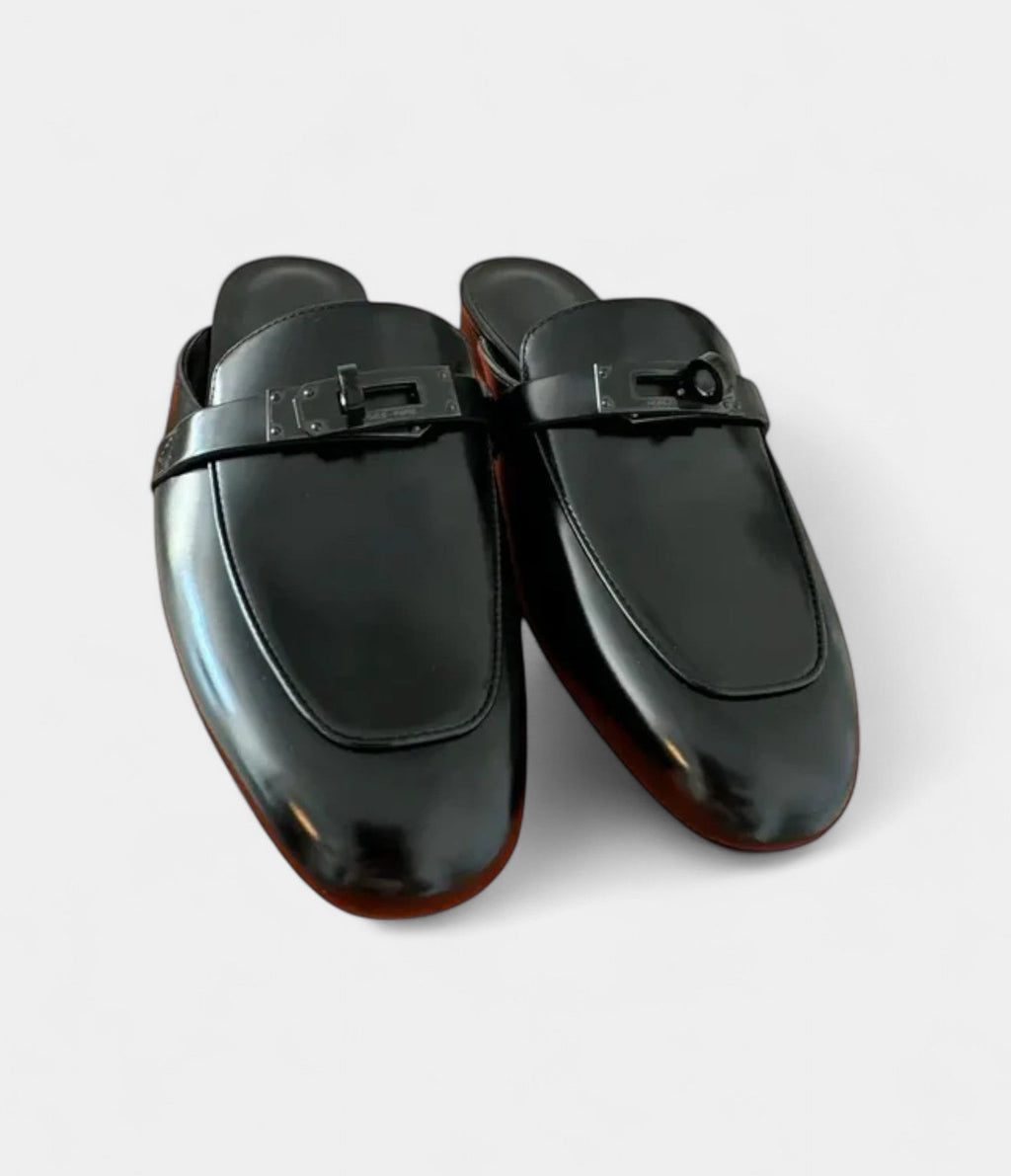 HMOz Leather Mules & Clogs Effortless Luxury, Iconic Style