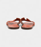 Hermes Peach Pink Suede Izmir Sandals 42.5 EU