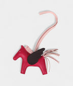HMPegase Rodeo Bag Charm PM Framboise Rose Sakura and Rouge Sellier Milo Lambskin