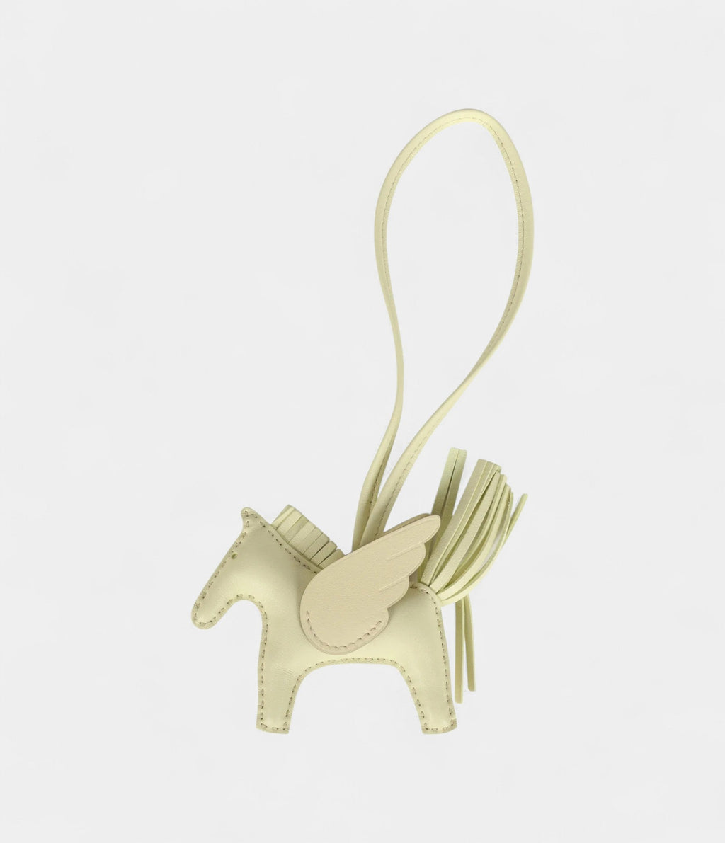 HMPegase Rodeo Bag Charm PM Jaune Milton Milo Lambskin