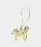 HMPegase Rodeo Bag Charm PM Jaune Milton Milo Lambskin
