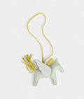 HMPegase Rodeo Bag Charm PM New White Vert Fizz Lime Milo Lambskin