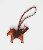 HMPegase Rodeo Bag Charm PM Pain D'Epice  Sienne Moka Swift & Milo Lambskin
