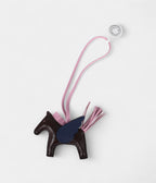 HMPegase Rodeo Bag Charm PM Rouge Sellier Mauve Sylvestre & Bleu Saphir Milo Lambskin
