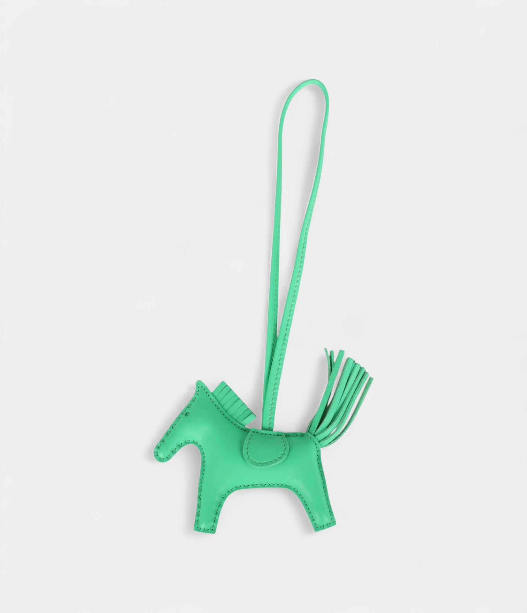 HMPegase Rodeo Bag Charm PM Vert Comics Milo Lambskin