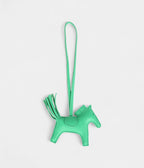 HMPegase Rodeo Bag Charm PM Vert Comics Milo Lambskin