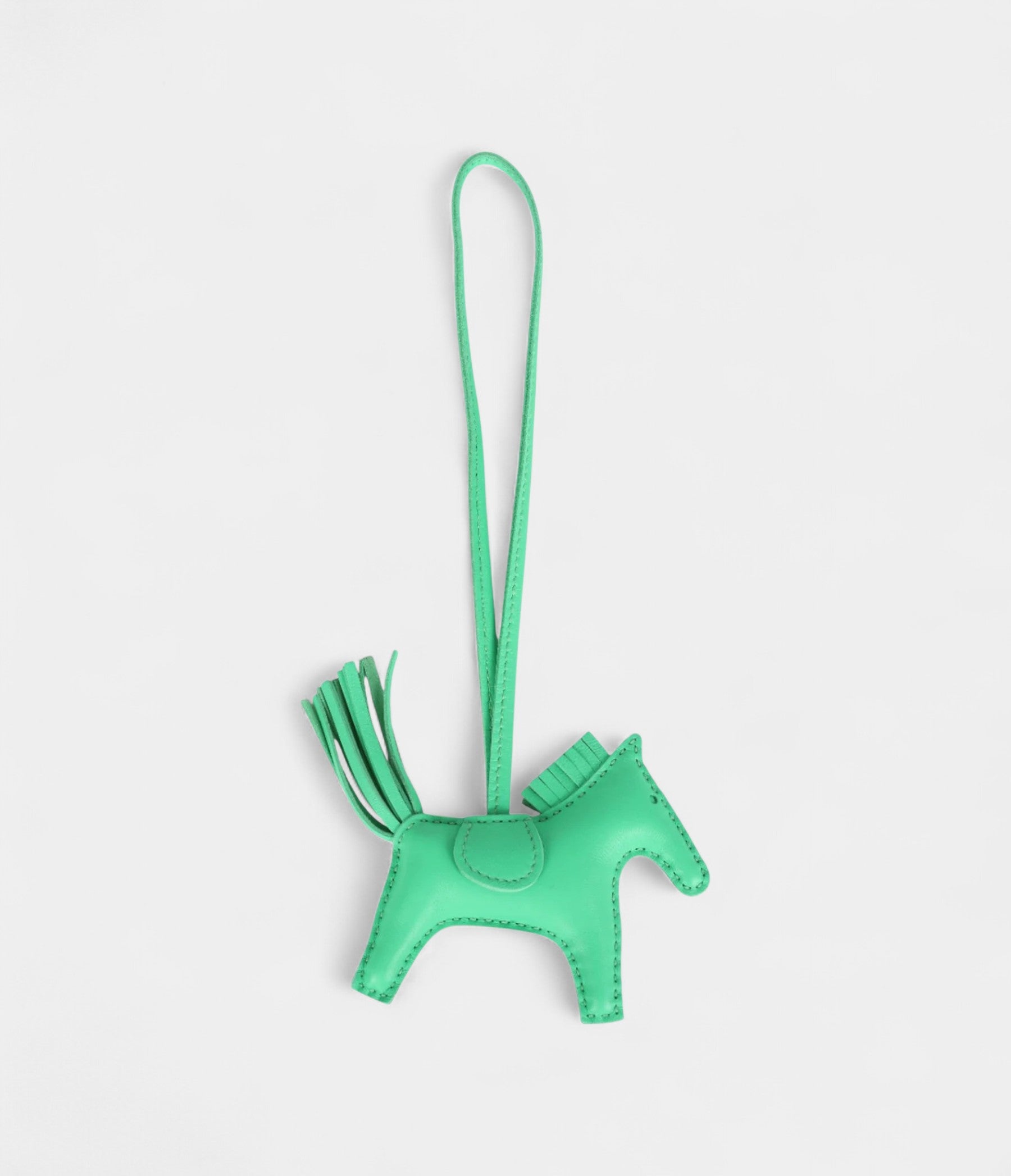 HMPegase Rodeo Bag Charm PM Vert Comics Milo Lambskin