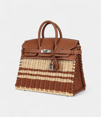 HMPicnic BK 25 Gold Swift and Stripe Wicker Palladium Hardware
