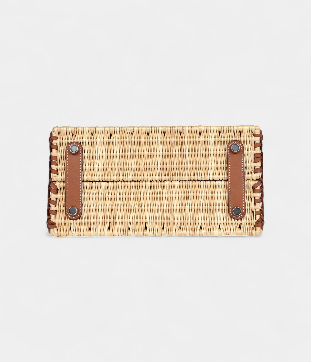 HMPicnic BK 25 Gold Swift and Stripe Wicker Palladium Hardware