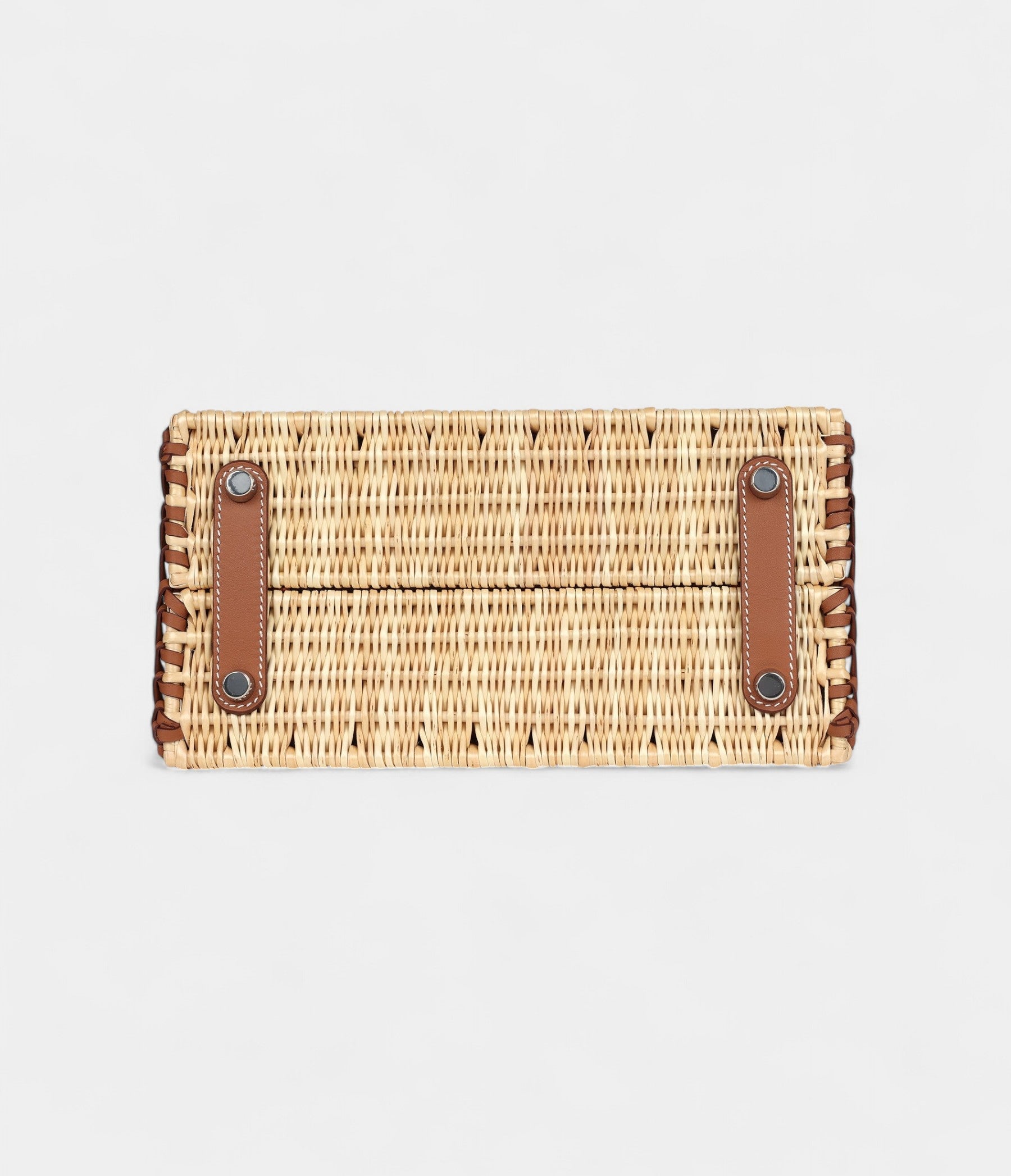 HMPicnic BK 25 Gold Swift and Stripe Wicker Palladium Hardware