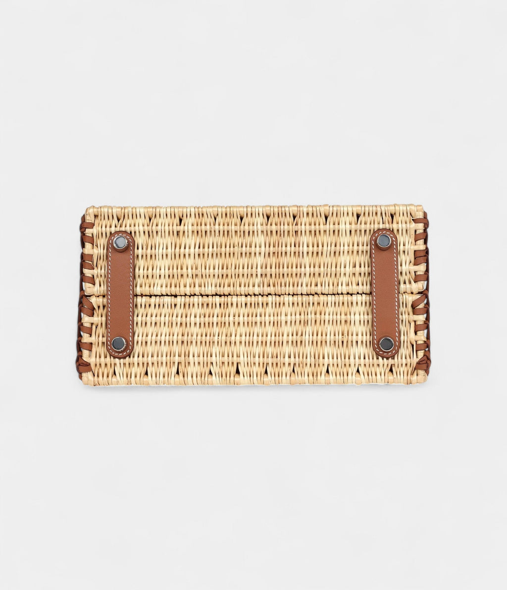 HMPicnic BK 25 Gold Swift and Stripe Wicker Palladium Hardware