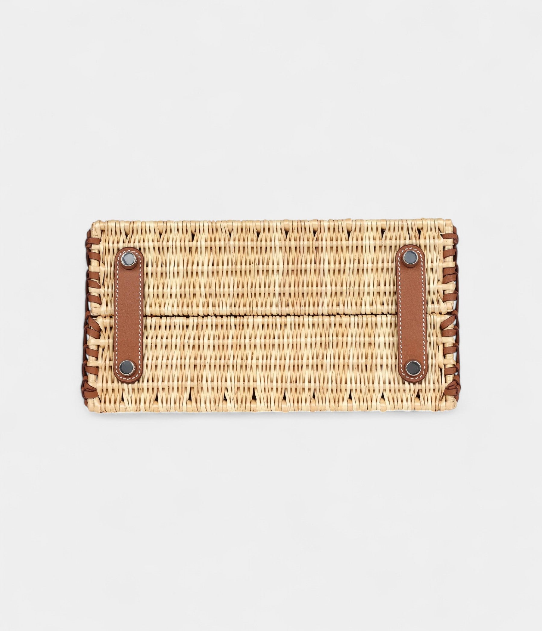 HMPicnic BK 25 Gold Swift and Stripe Wicker Palladium Hardware
