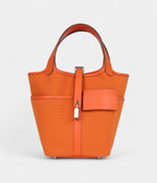 HMPicotin Lock 18 Cargo Orange Swift and Toile Canvas Palladium Hardware