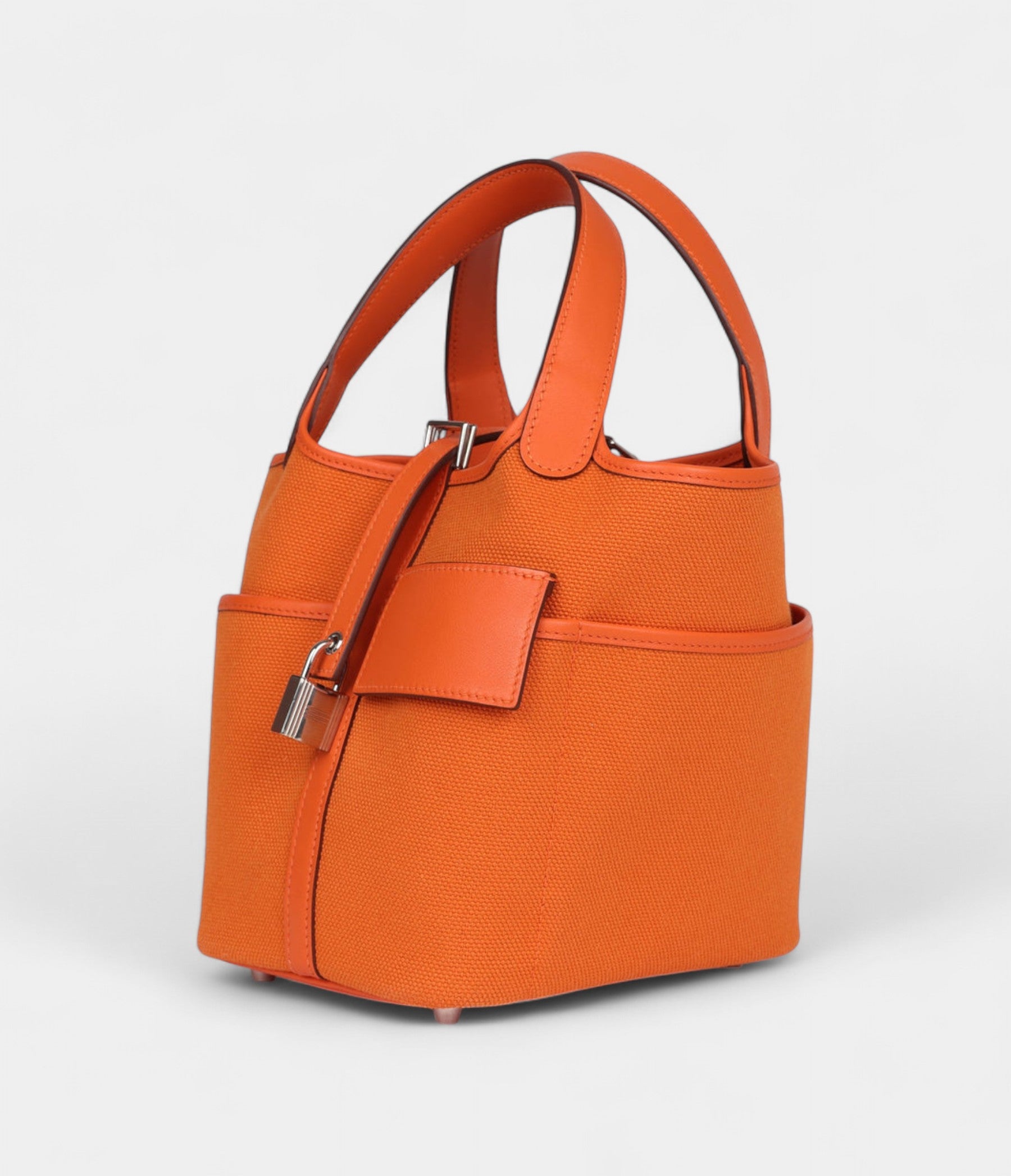 HMPicotin Lock 18 Cargo Orange Swift and Toile Canvas Palladium Hardware