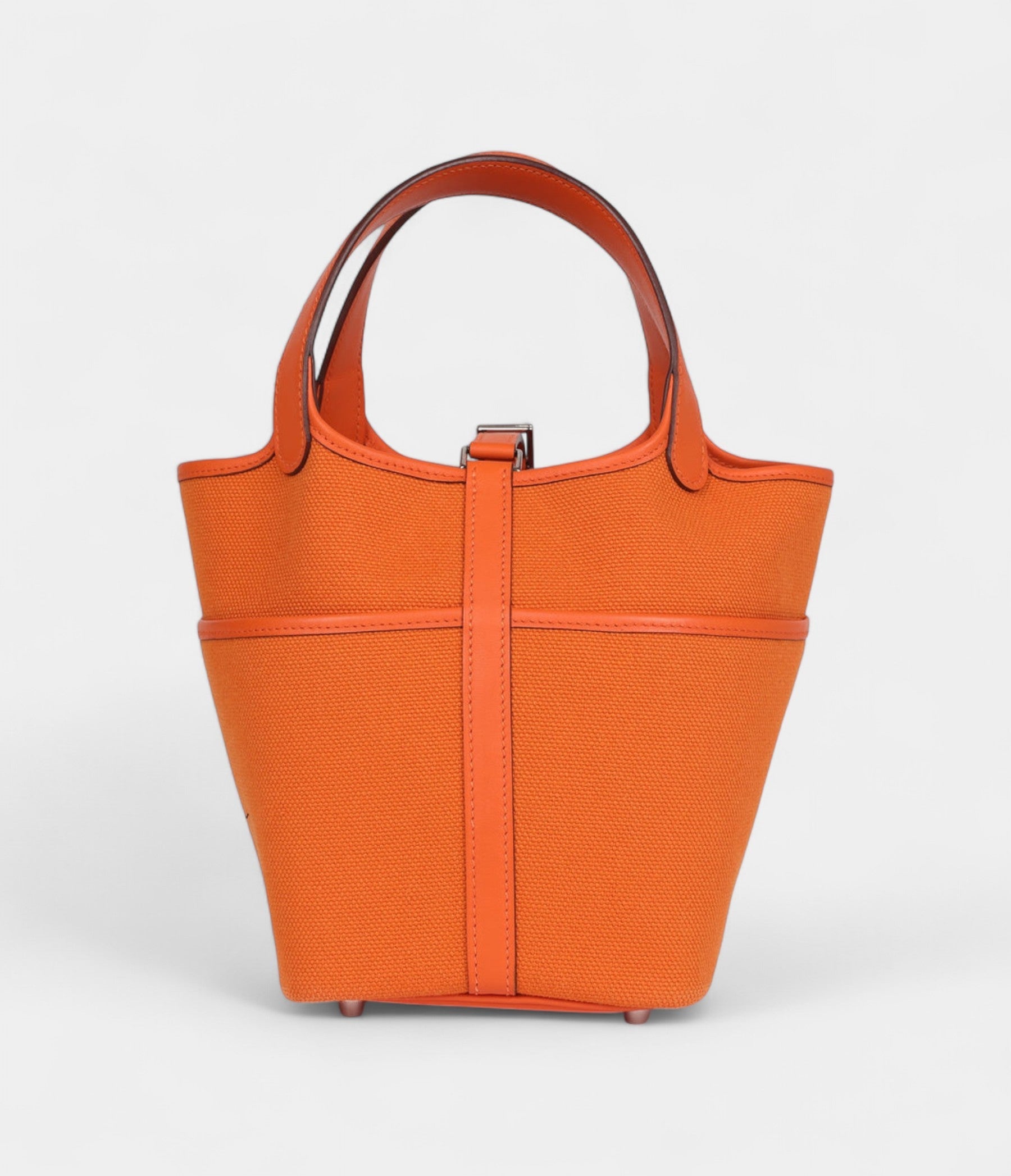 HMPicotin Lock 18 Cargo Orange Swift and Toile Canvas Palladium Hardware
