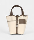 HMPicotin Lock 18 Cargo Toile Canvas and Etoupe Swift Palladium Hardware
