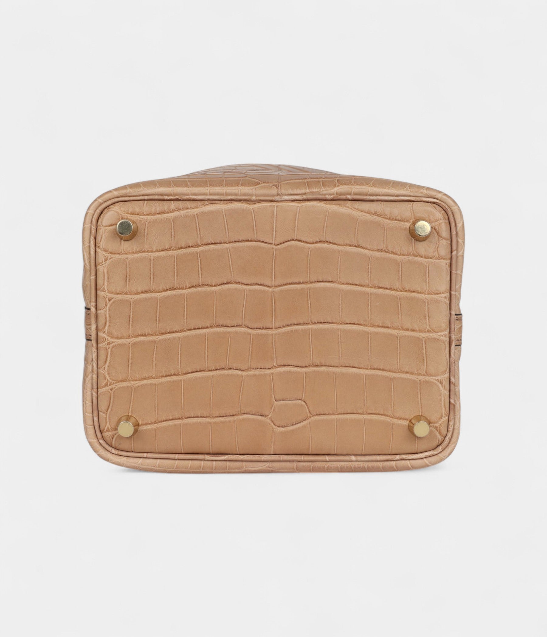 HMPicotin Lock 18 Chai Matte Alligator Gold Hardware