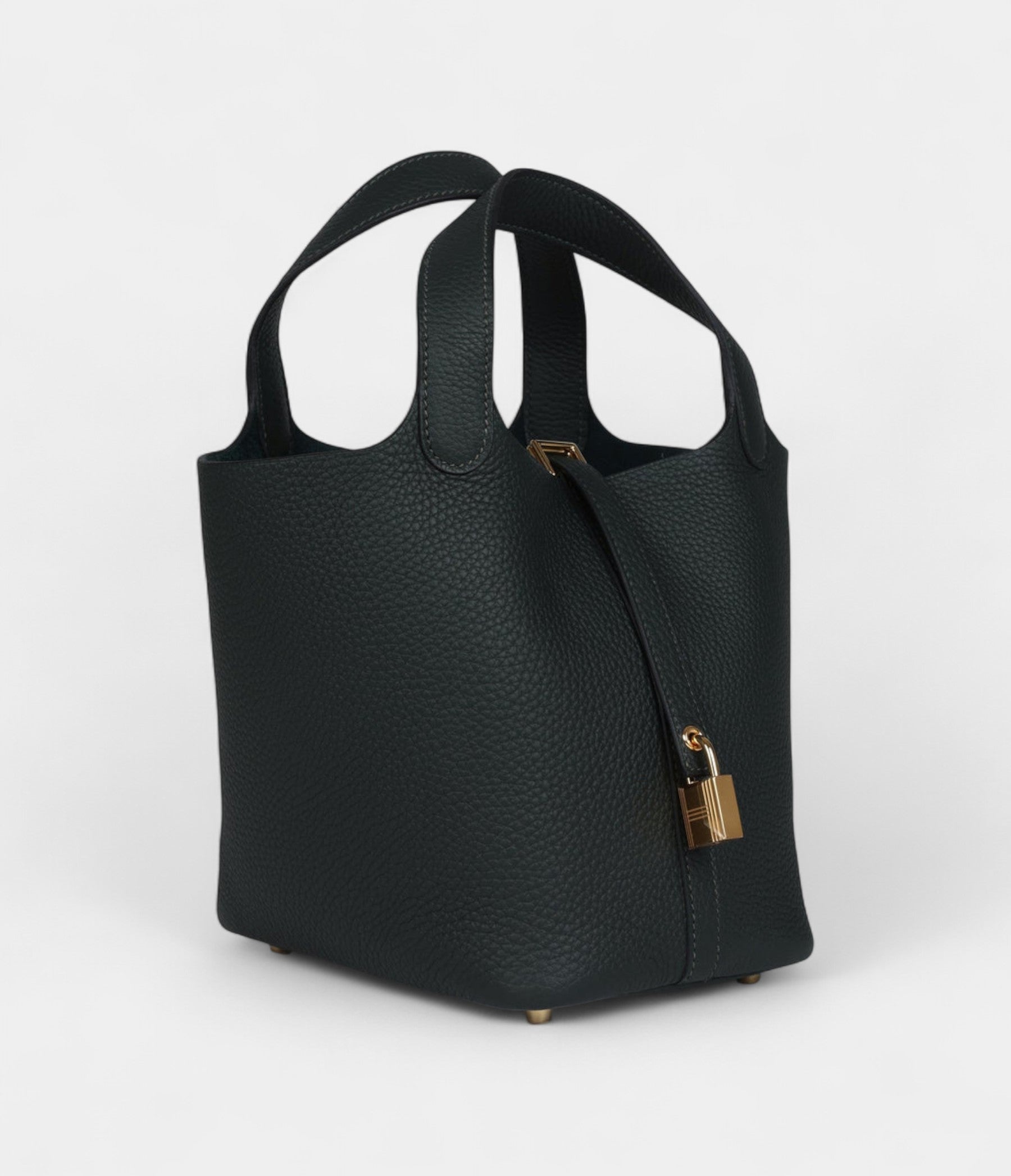 HMPicotin Lock 18 Dark Green Clemence Gold Hardware