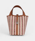 HMPicotin Lock 18 Gold, Ecru-Beige, Rose Pop, Black Toile H and Fauve Swift Palladium Hardware