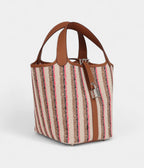 HMPicotin Lock 18 Gold, Ecru-Beige, Rose Pop, Black Toile H and Fauve Swift Palladium Hardware