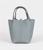 HMPicotin Lock 18 Grey Pantin Clemence Permabrass Hardware