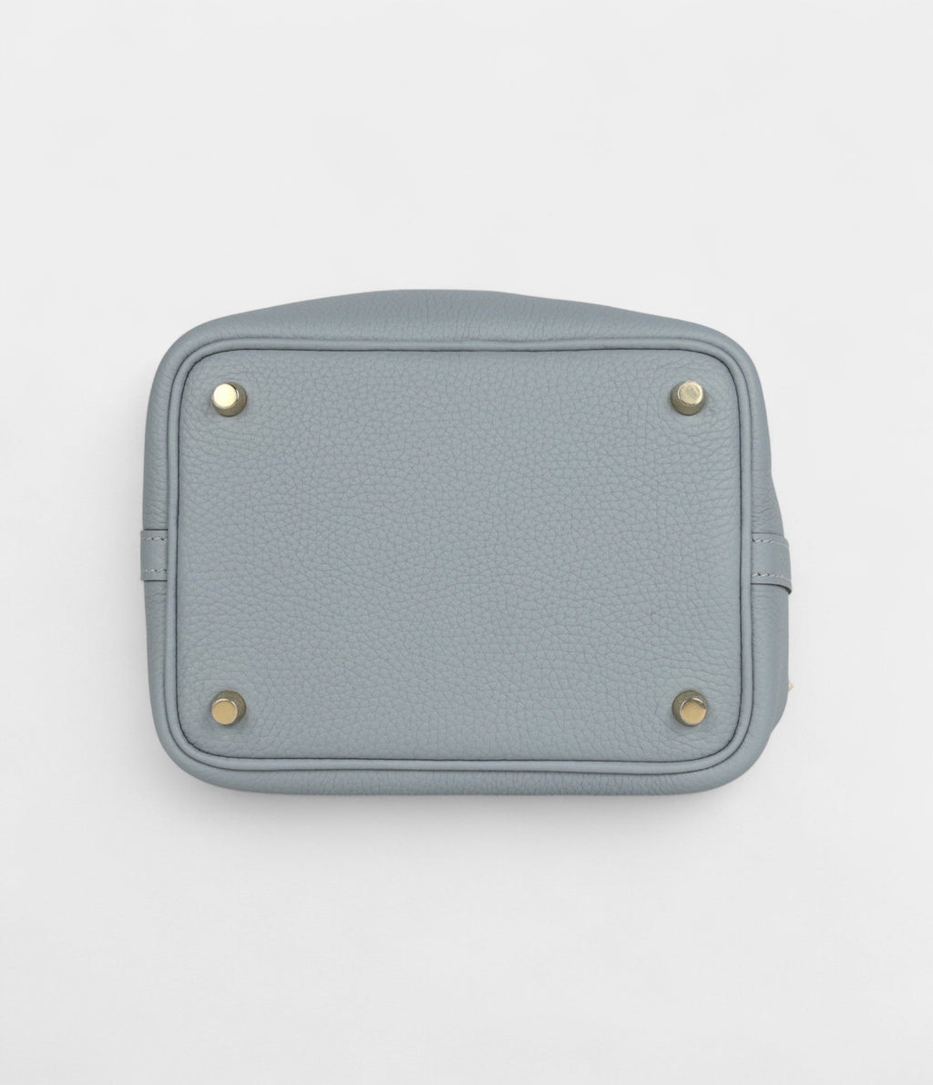 HMPicotin Lock 18 Grey Pantin Clemence Permabrass Hardware