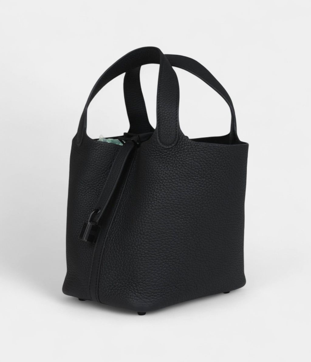 HMPicotin Lock 18 Monochrome Black Clemence Black Hardware