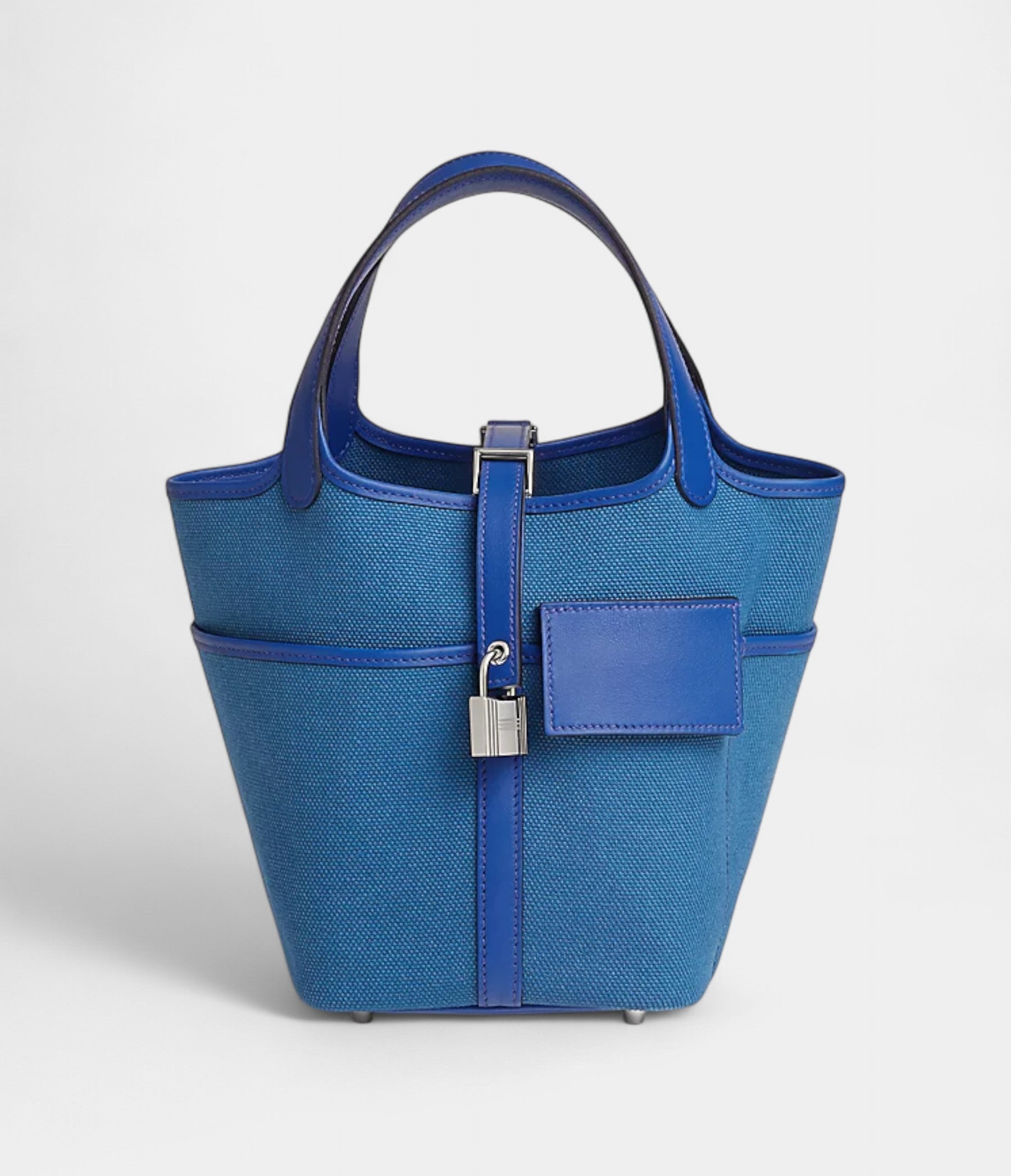 HMPicotin Lock 18 Pocket Goeland Canvas and Swift Calfskin Palladium Hardware