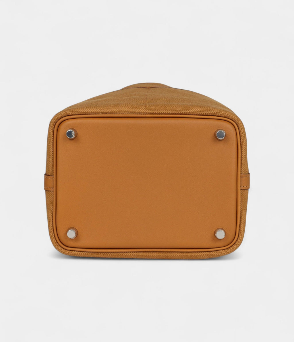 HMPicotin Lock 18 Sesame Swift and Toile Canvas Palladium Hardware