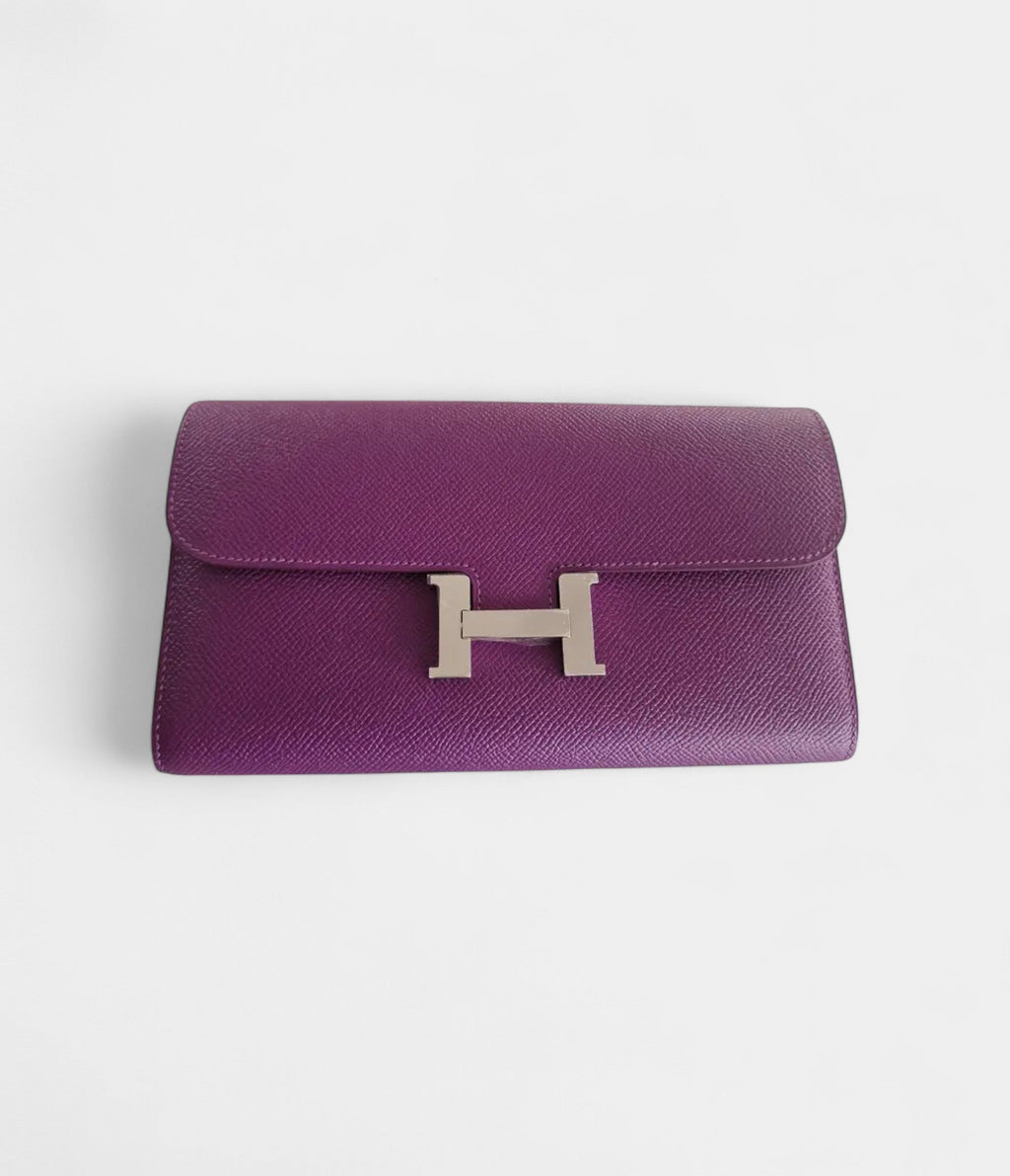 HMPurple Constance Leather Wallet