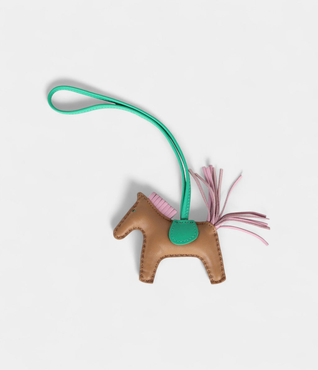 HMRodeo Bag Charm PM Chai Mauve Sylvestre & Menthe Milo Lambskin