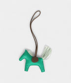 HMRodeo Bag Charm PM Menthe Etoupe and Vert Fizz Milo Lambskin