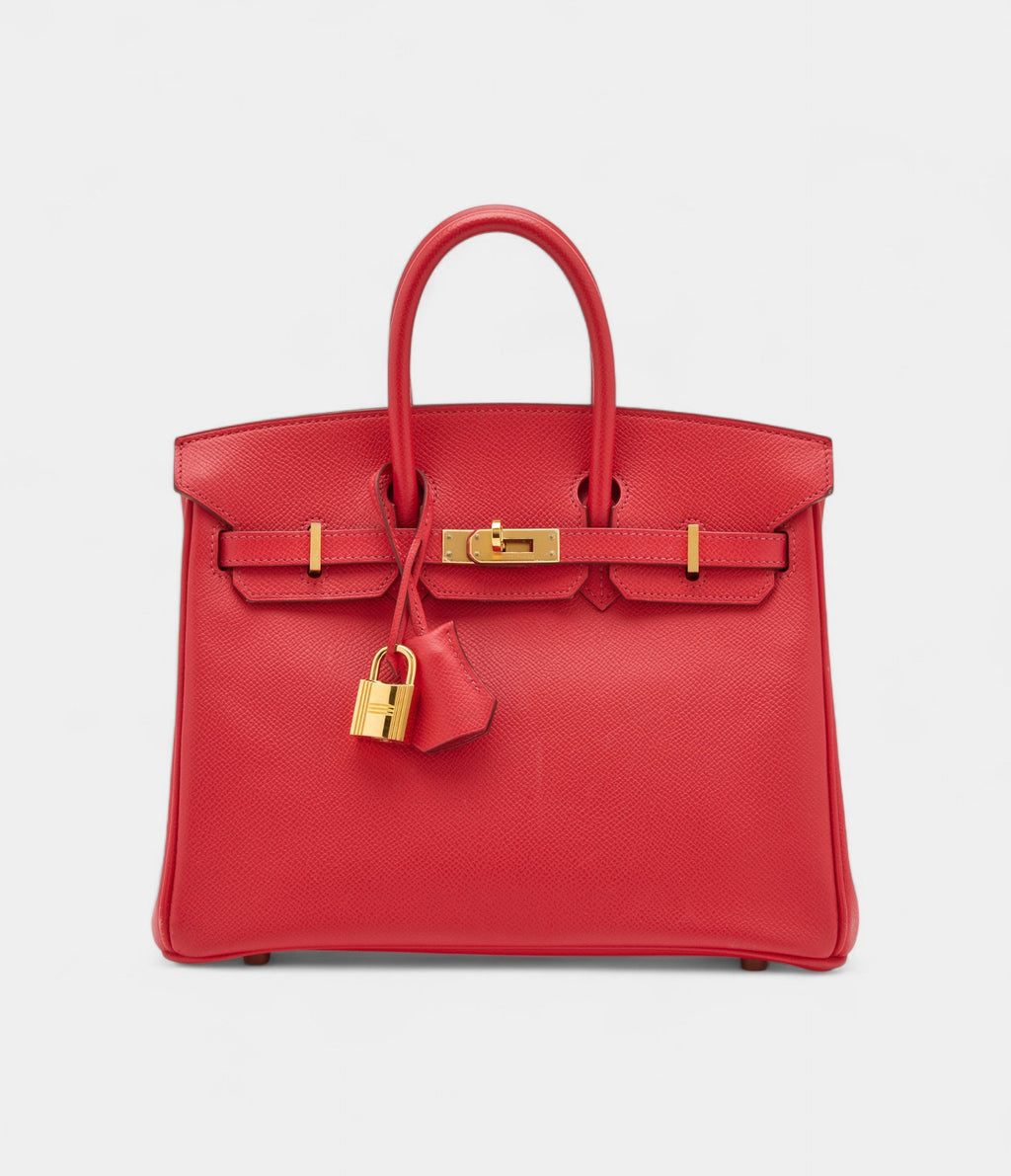 HMRouge Casaque Epsom BK 25 Gold Hardware
