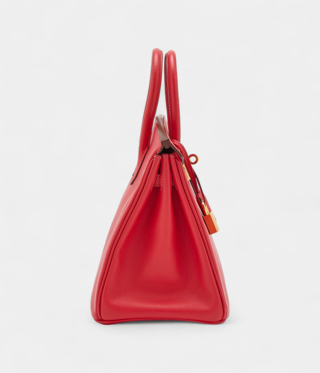 HMRouge Casaque Epsom BK 25 Gold Hardware
